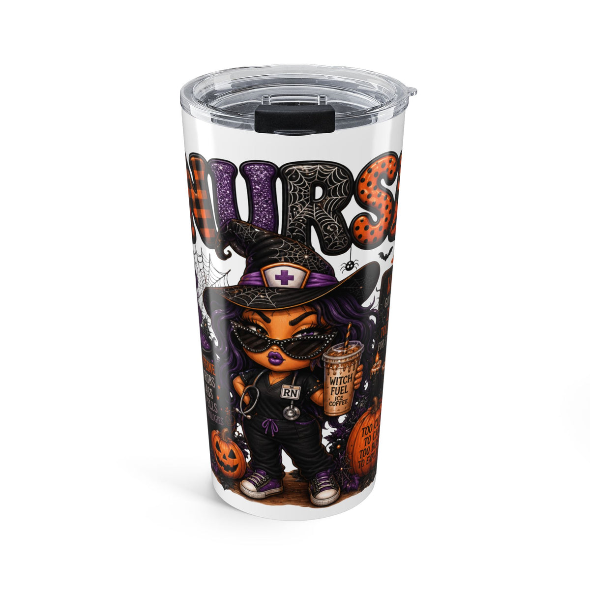 SASSY HALLOWEEN NURSE Tumbler 20oz