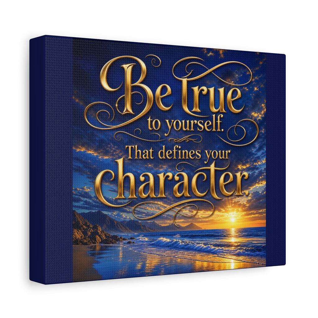 Be True to Yourself | Inspirational Canvas Wall Art
