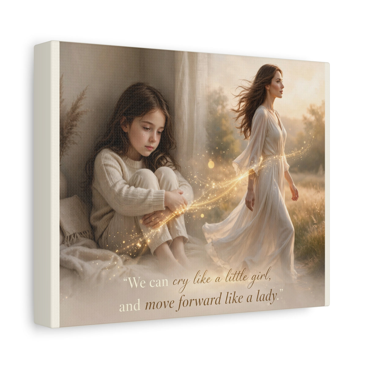 From Tears to Strength — Inspirational Canvas Wall Art