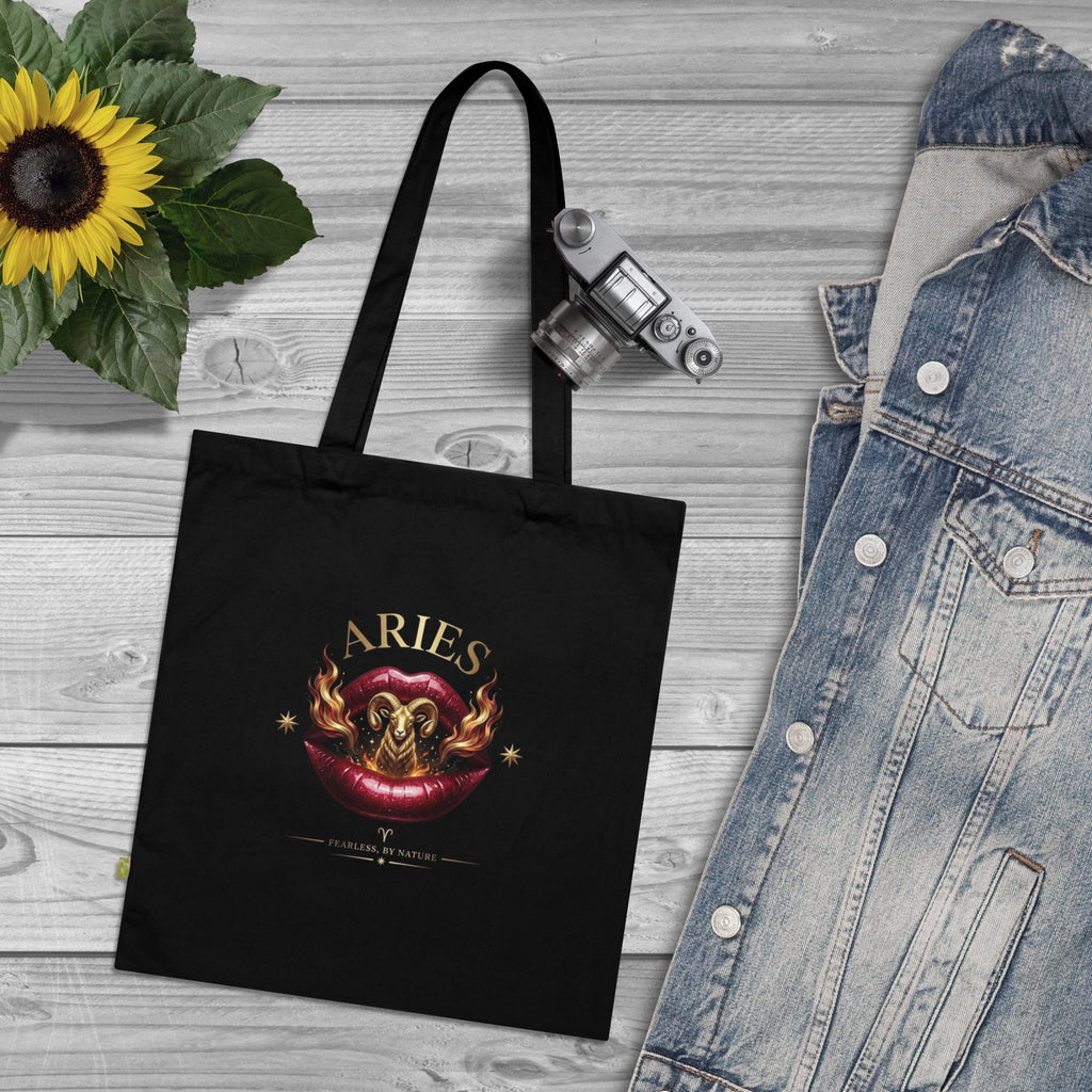Aries Zodiac Celestial Tote Bag 