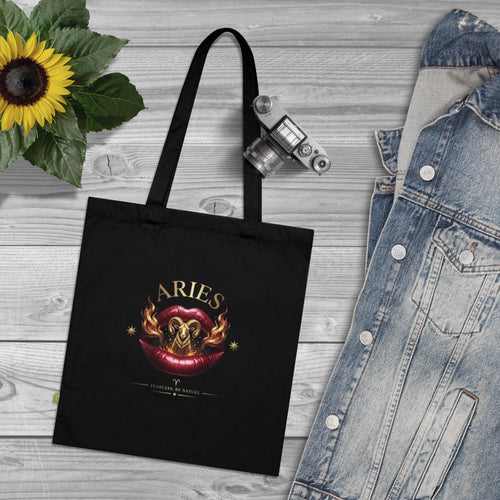 Aries Zodiac Celestial Tote Bag 