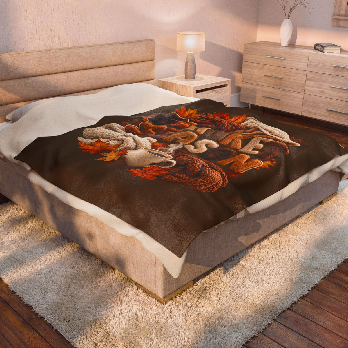 FALL SEASON Velveteen Plush Blanket