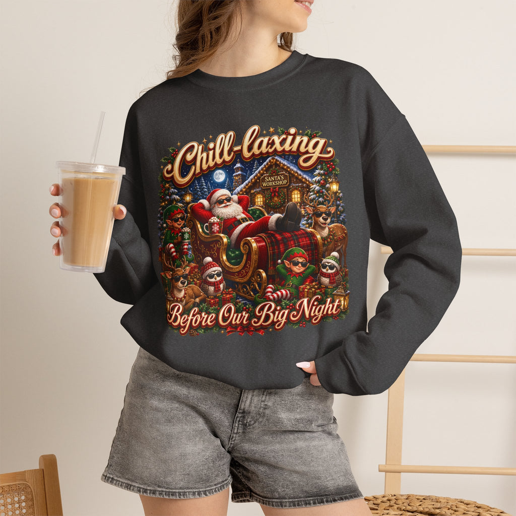 CHRISTMAS CHILL Unisex Heavy Blend Crewneck Sweatshirt