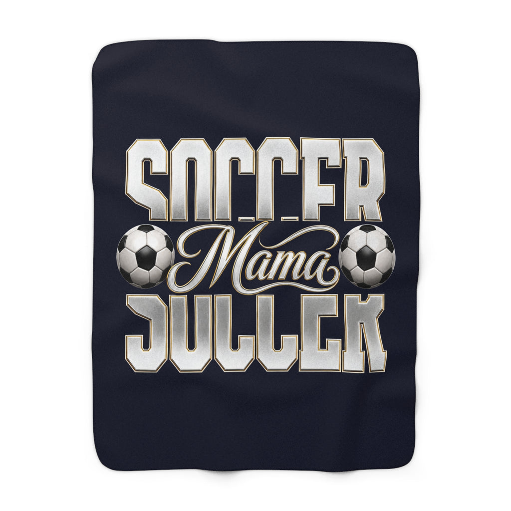 SOCCER MAMA Sherpa Fleece Blanket