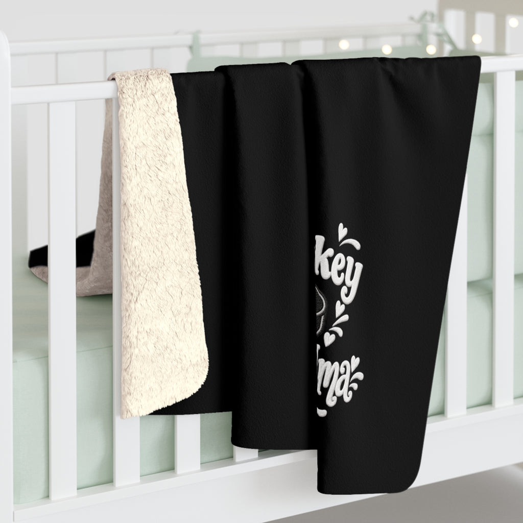 HOCKEY GRANDMA Sherpa Fleece Blanket