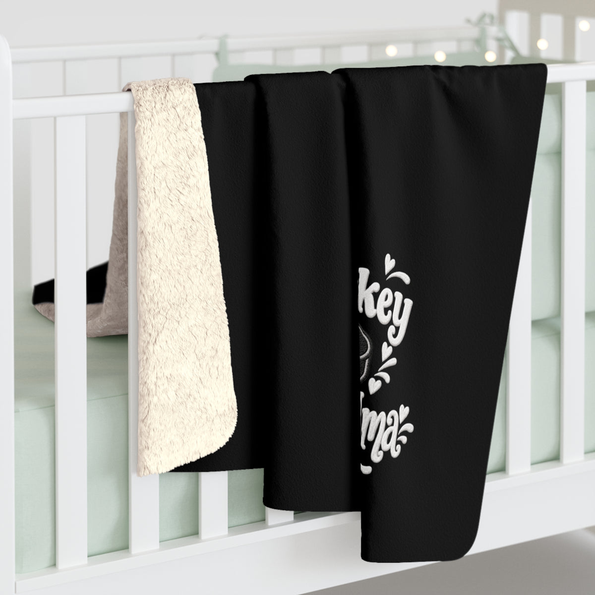 HOCKEY GRANDMA Sherpa Fleece Blanket