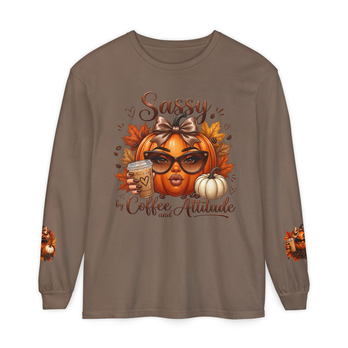 SASSY WITH AN ATTITUDE PUMPKIN Long Sleeve T-Shirt