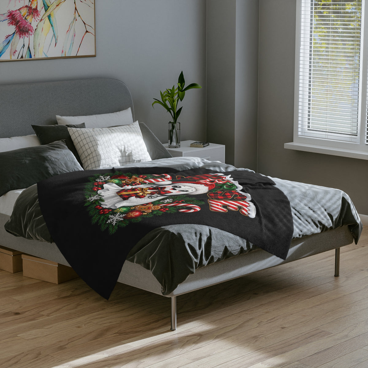NURSE CHRISTMAS Velveteen Microfiber Blanket