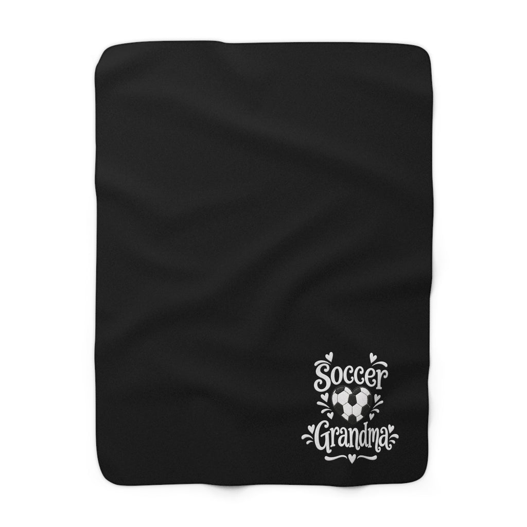 SOCCER GRANDMA Sherpa Fleece Blanket