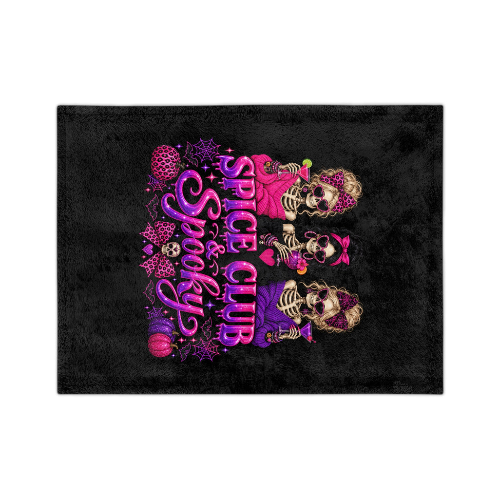 SPICE CLUB & SPOOKY Velveteen Microfiber Blanket