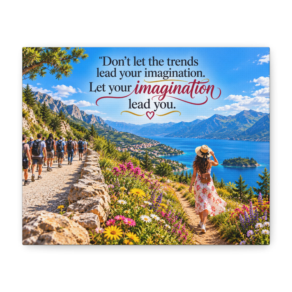 Let Your Imagination Lead You – Inspirational Canvas Wall Art