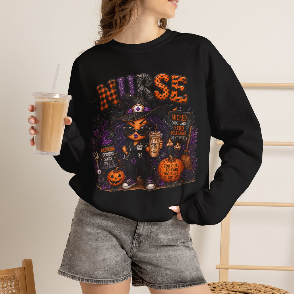 SASSY HALLOWEEN NURSE Crewneck Sweatshirt