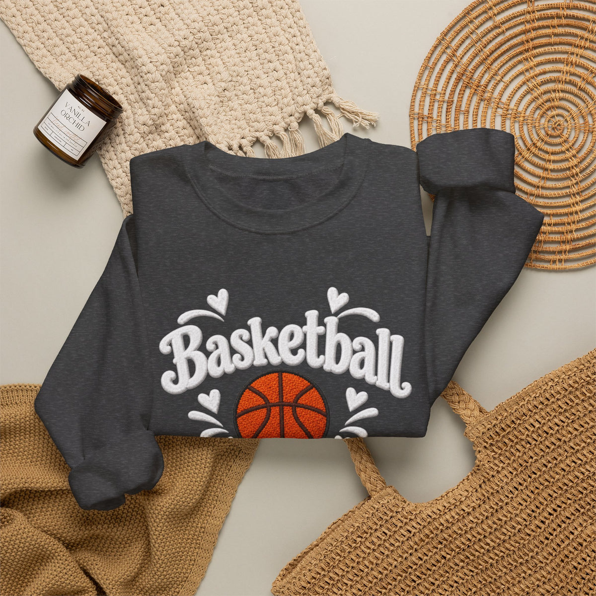 BASKETBALL GRANDMA Crewneck Sweatshirt