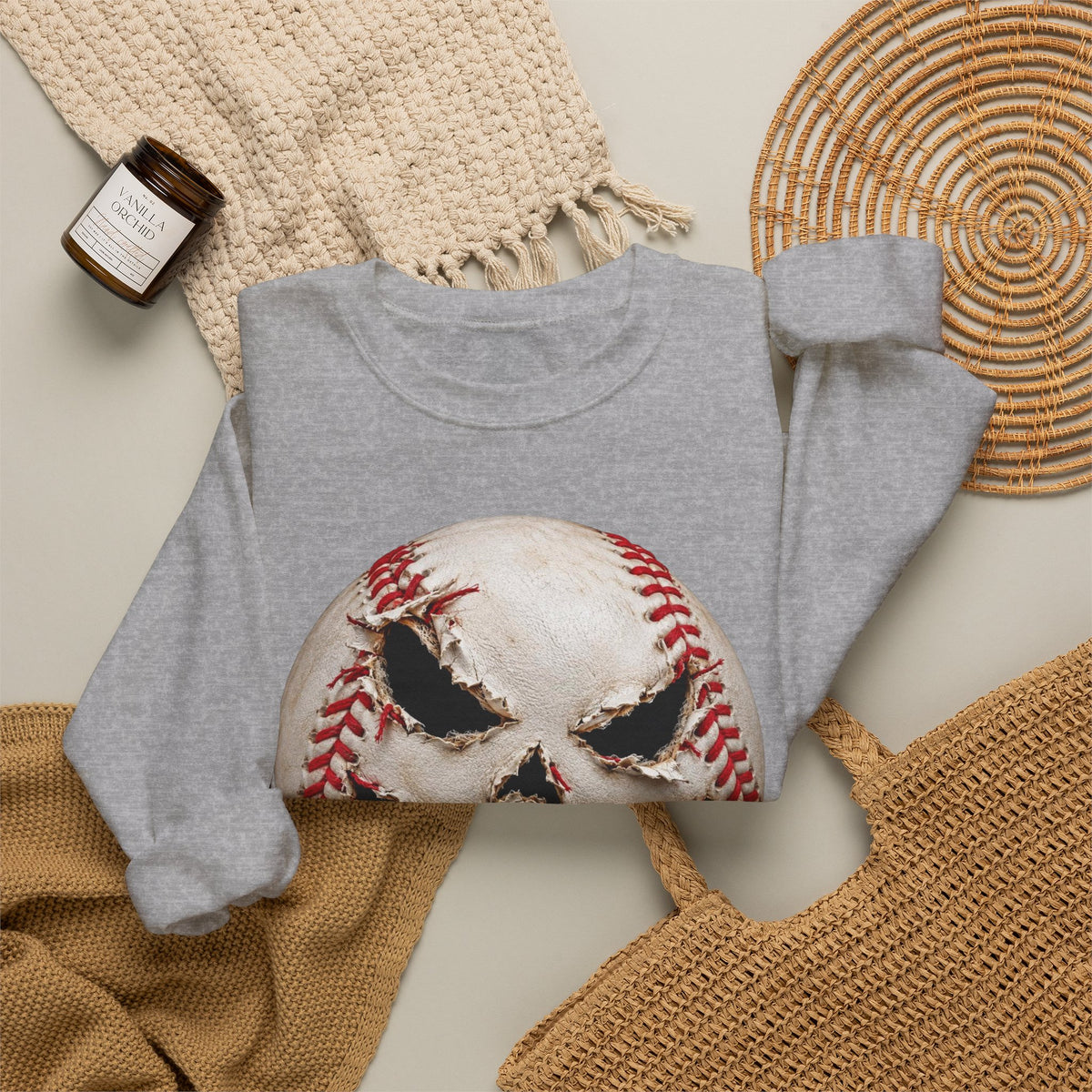 PUMPKIN BASEBALL Unisex Heavy Blend™ Crewneck Sweatshirt