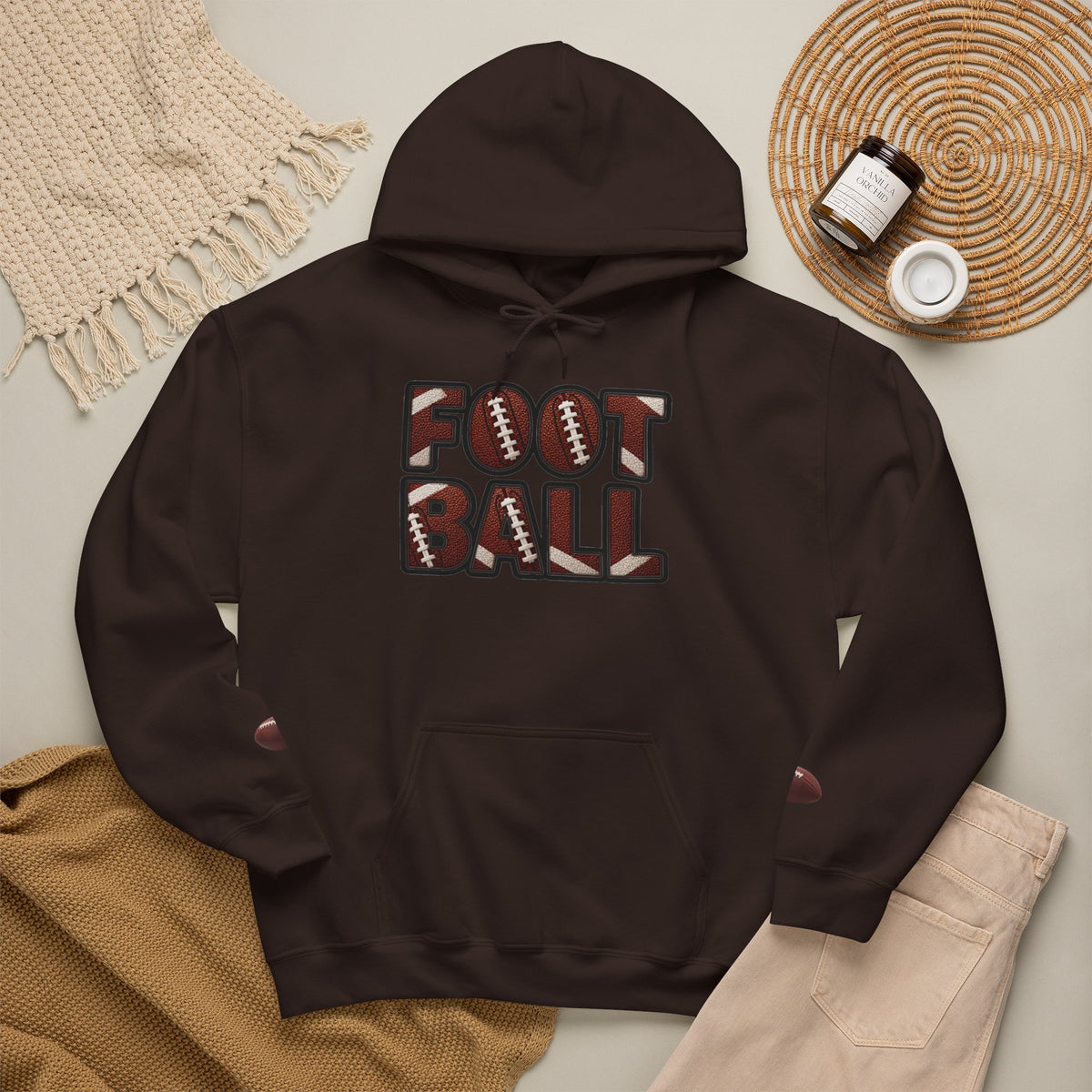 FOOTBALL Hooded Sweatshirt
