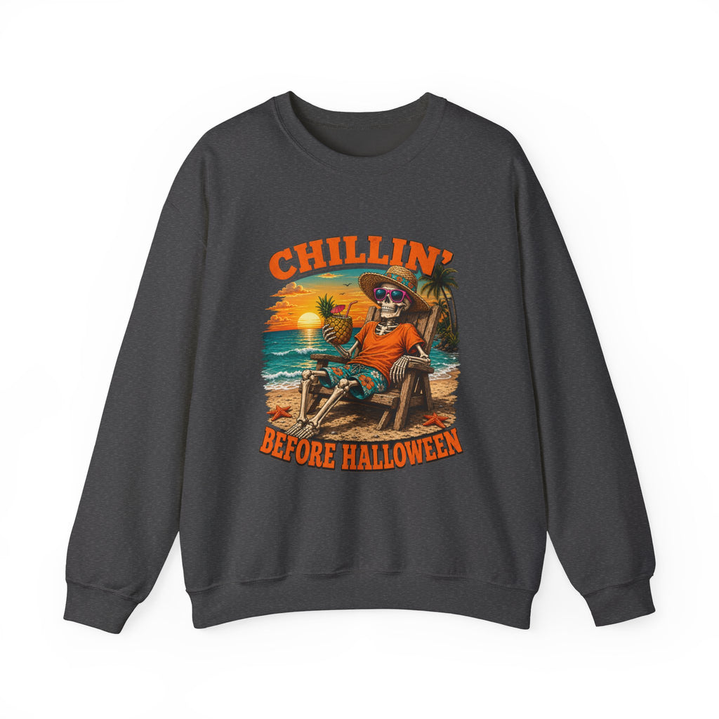 CHILLIN BEFORE HALLOWEEN Heavy Blend Sweatshirt