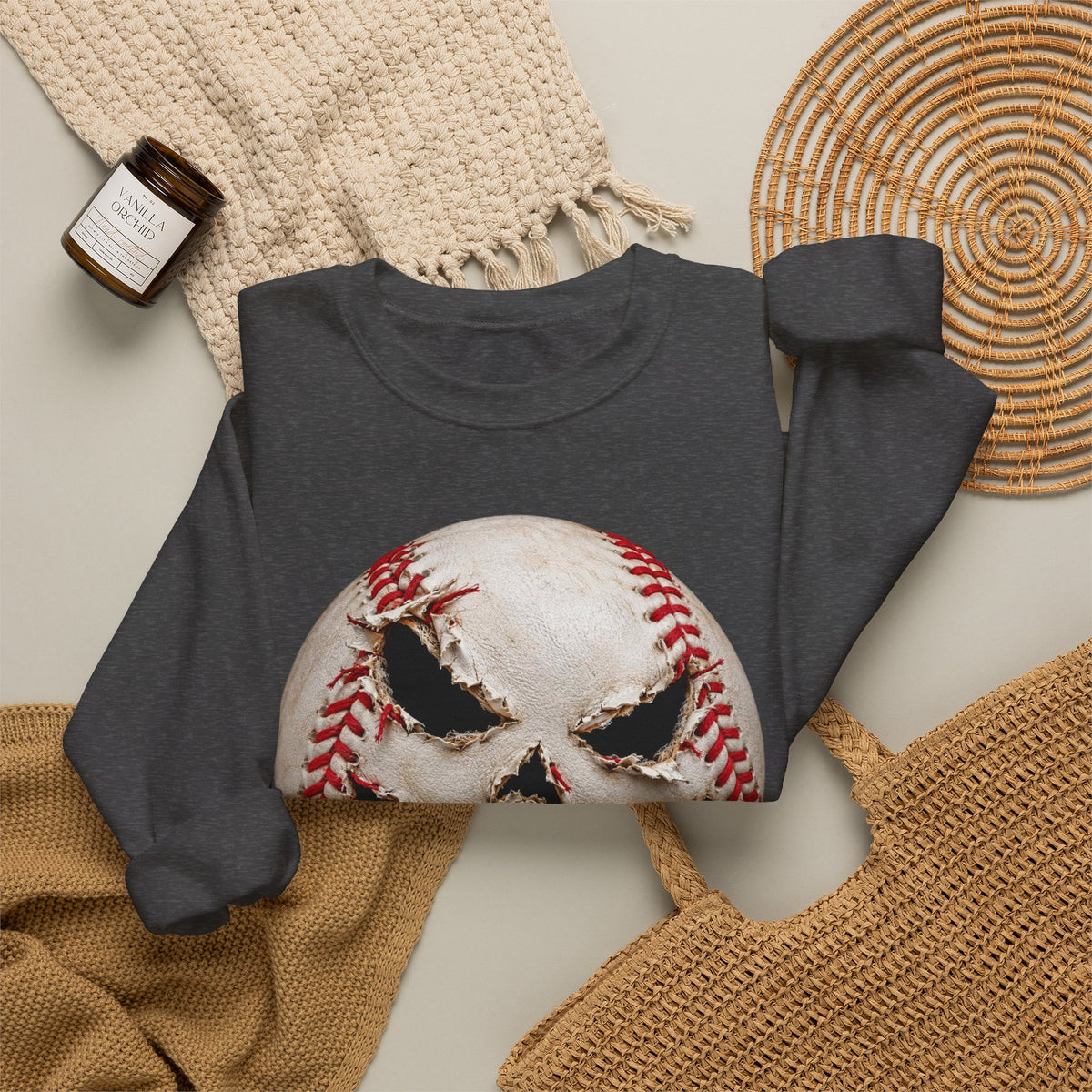 PUMPKIN BASEBALL Unisex Heavy Blend™ Crewneck Sweatshirt