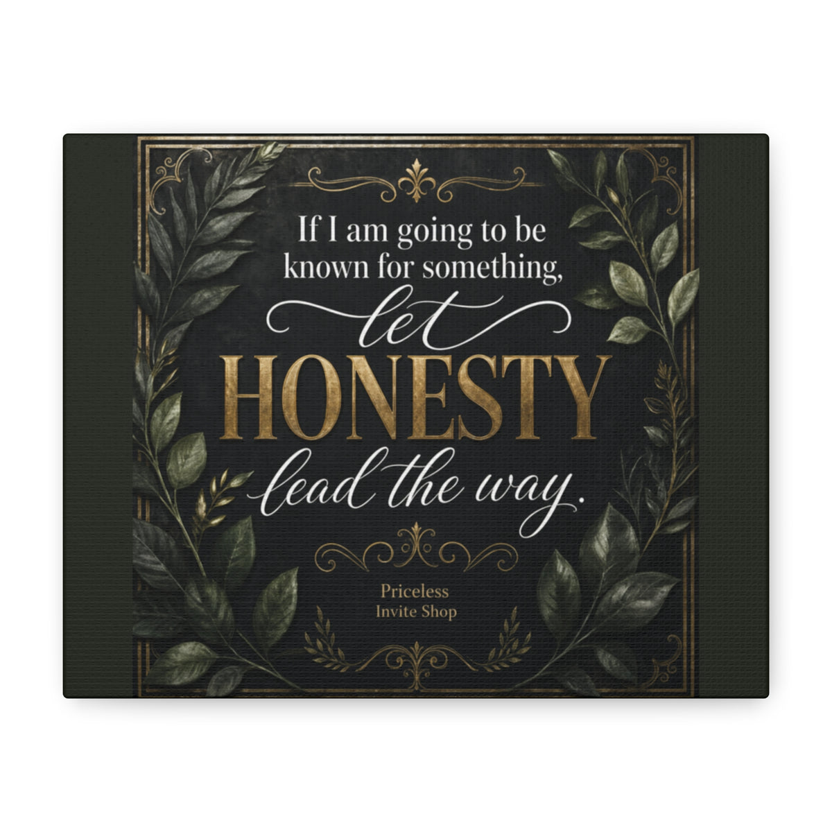 Let Honesty Lead the Way | Inspirational Canvas Wall Art