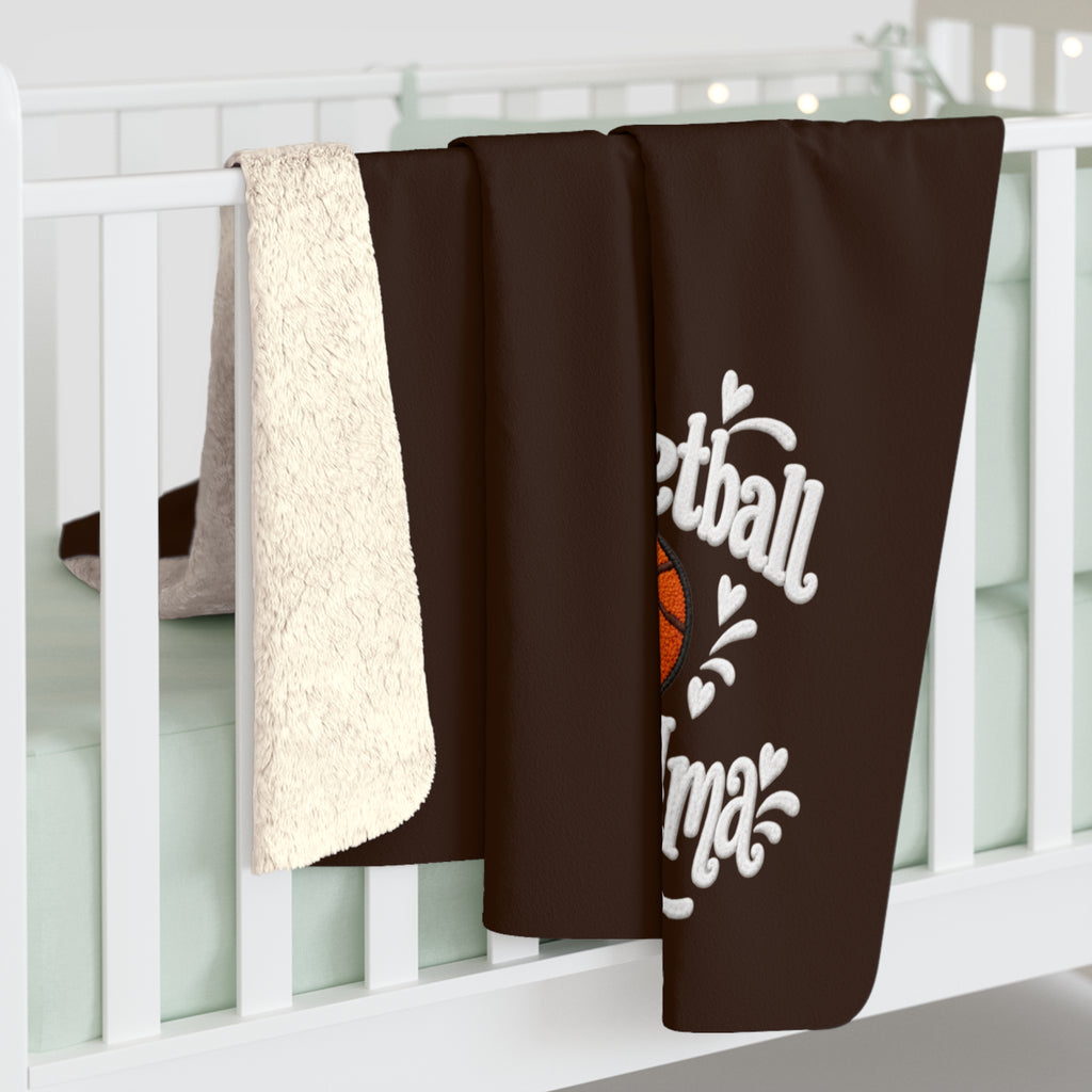 BASKETBALL GRANDMA Sherpa Fleece Blanket