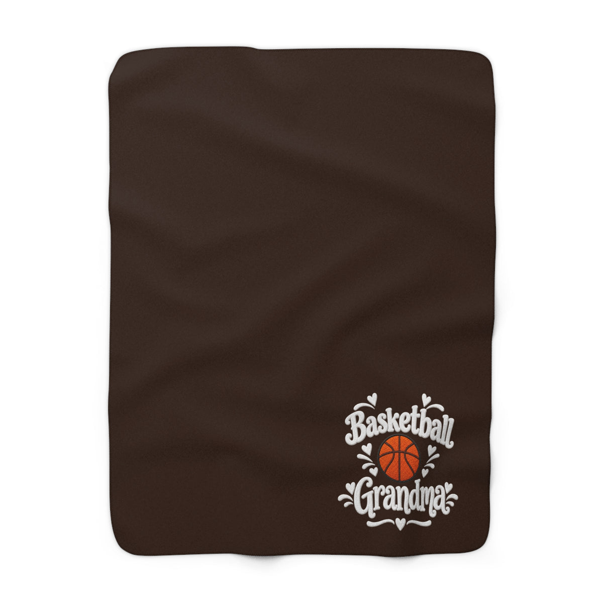 BASKETBALL GRANDMA Sherpa Fleece Blanket