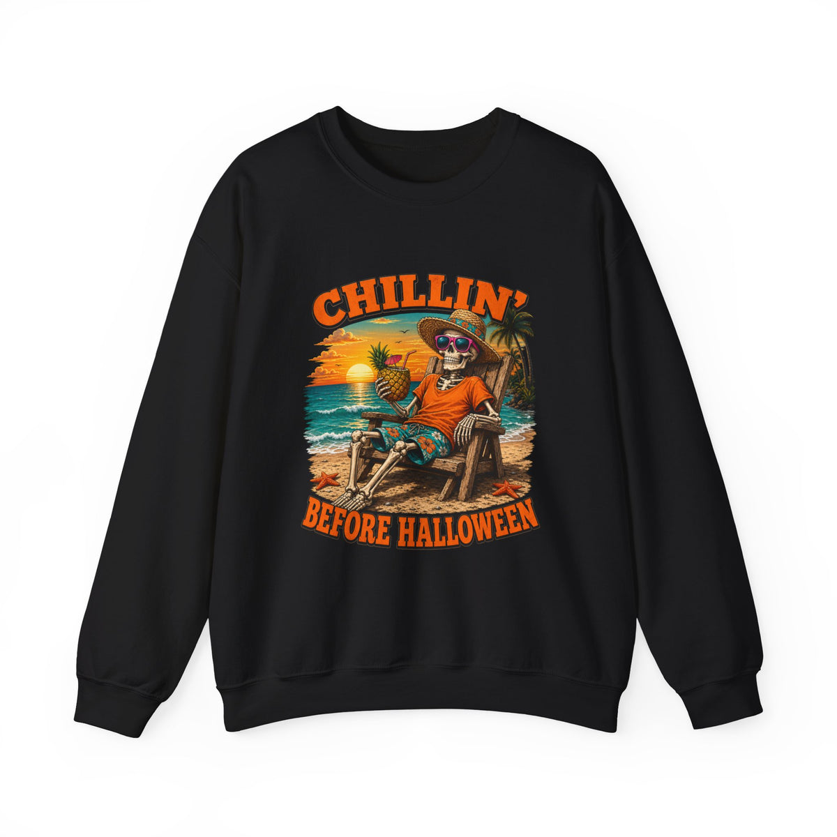 CHILLIN BEFORE HALLOWEEN Heavy Blend Sweatshirt
