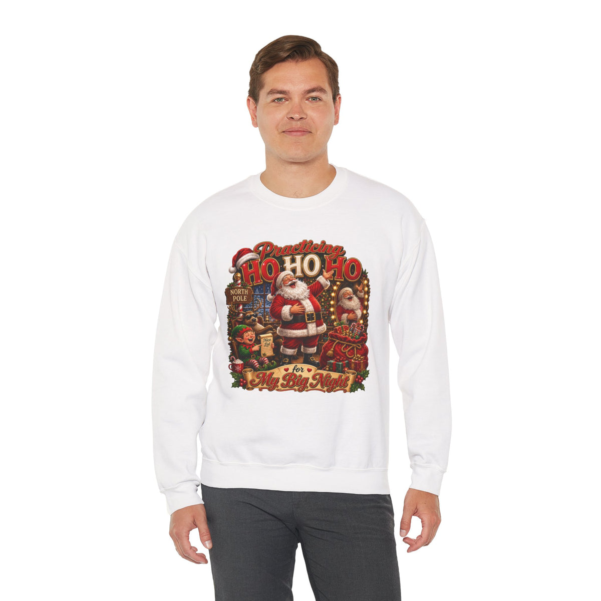 SANTA PRACTICING HOHOHO Crewneck Sweatshirt