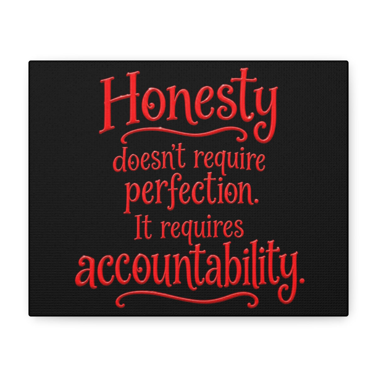 Honesty & Accountability Canvas Wall Art