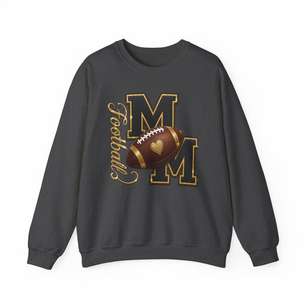  FOOTBALL MOM Heavy Blend Crewneck Sweatshirt