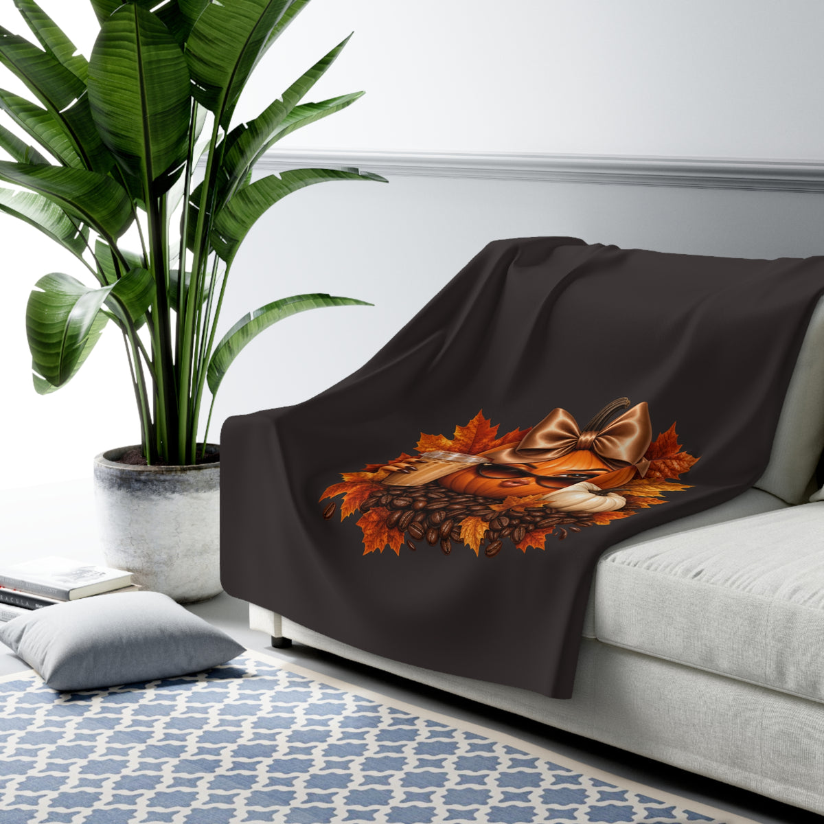 SASSY PUMPKIN Sherpa Fleece Blanket
