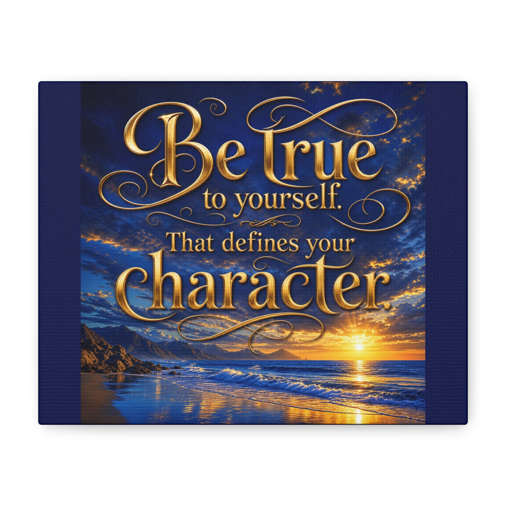 Be True to Yourself | Inspirational Canvas Wall Art