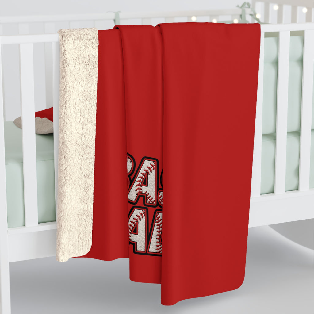 BASEBALL Sherpa Fleece Blanket