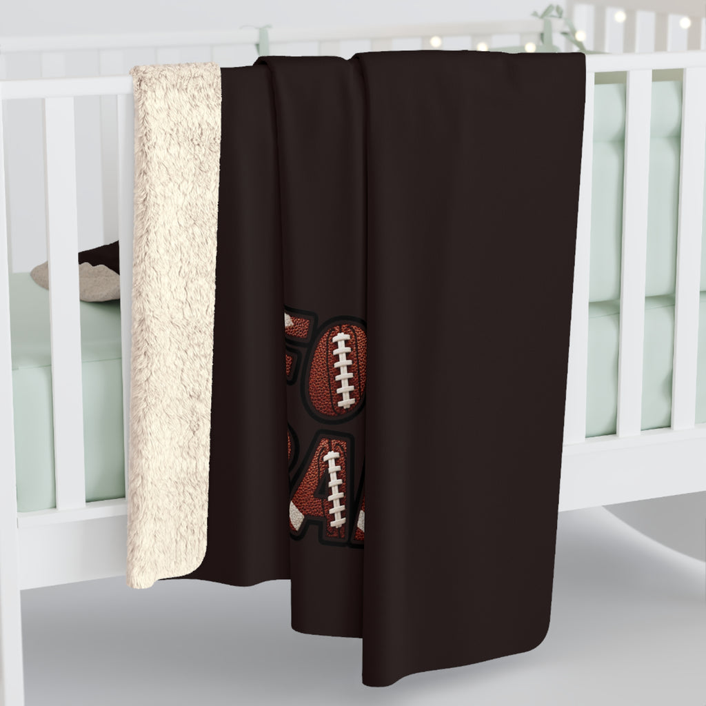 FOOTBALL Sherpa Fleece Blanket