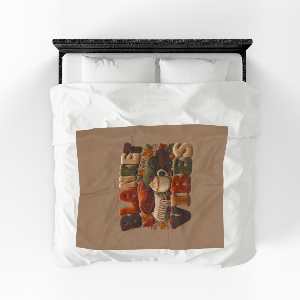 FALL VIBES Velveteen Plush Blanket