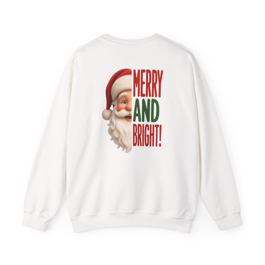 NAUGHTY OR NICE SANTA Unisex Heavy Blend Crewneck Sweatshirt 