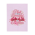 PINK BEAUTIFUL OCTOBER Velveteen Plush Blanket