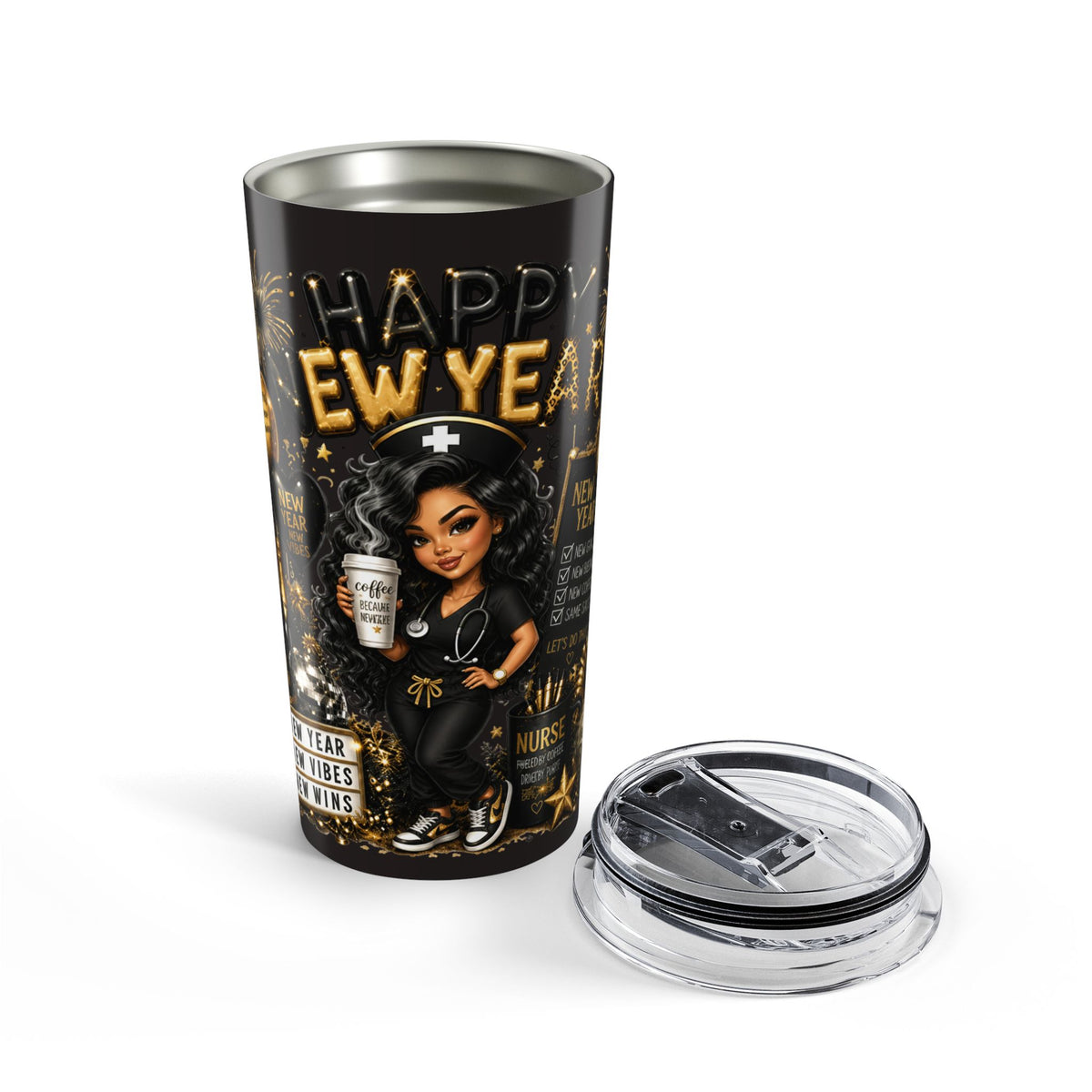 SASSY NEW YEARS NURSE Tumbler 20oz