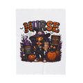 SASSY HALLOWEEN NURSE Velveteen Plush Blanket