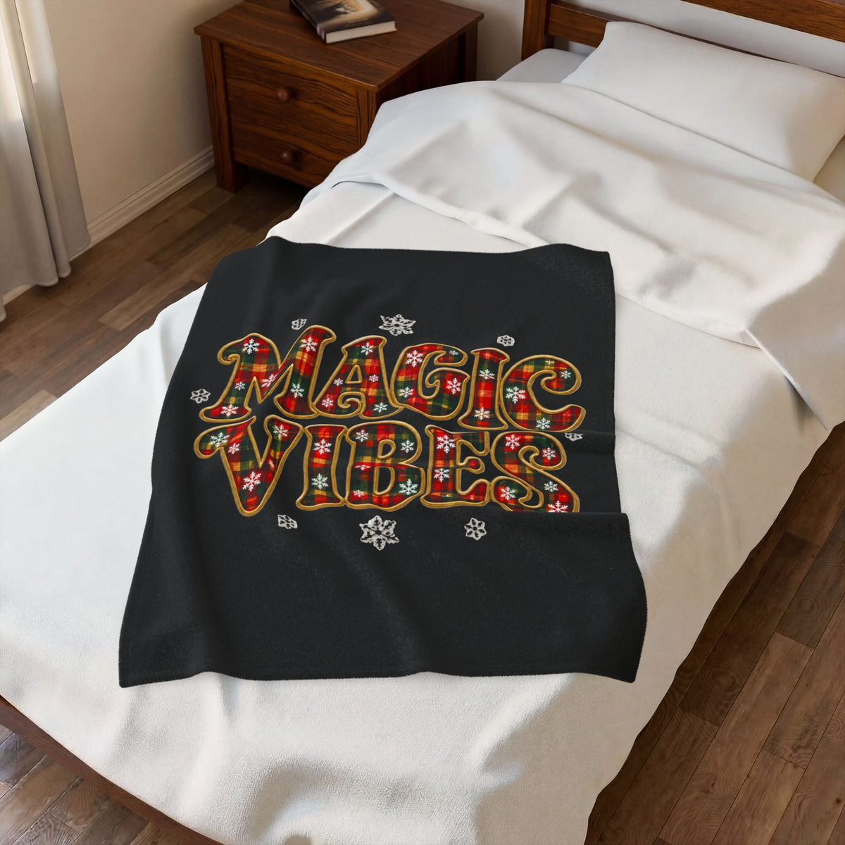 MAGIC VIBES Velveteen Plush Blanket