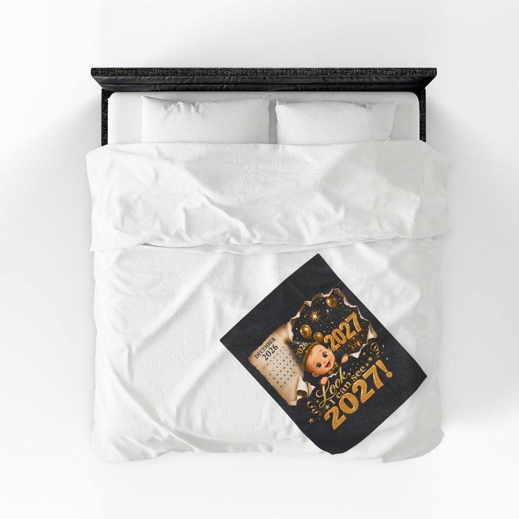 NEW YEAR BLANKET Velveteen Plush Blanket