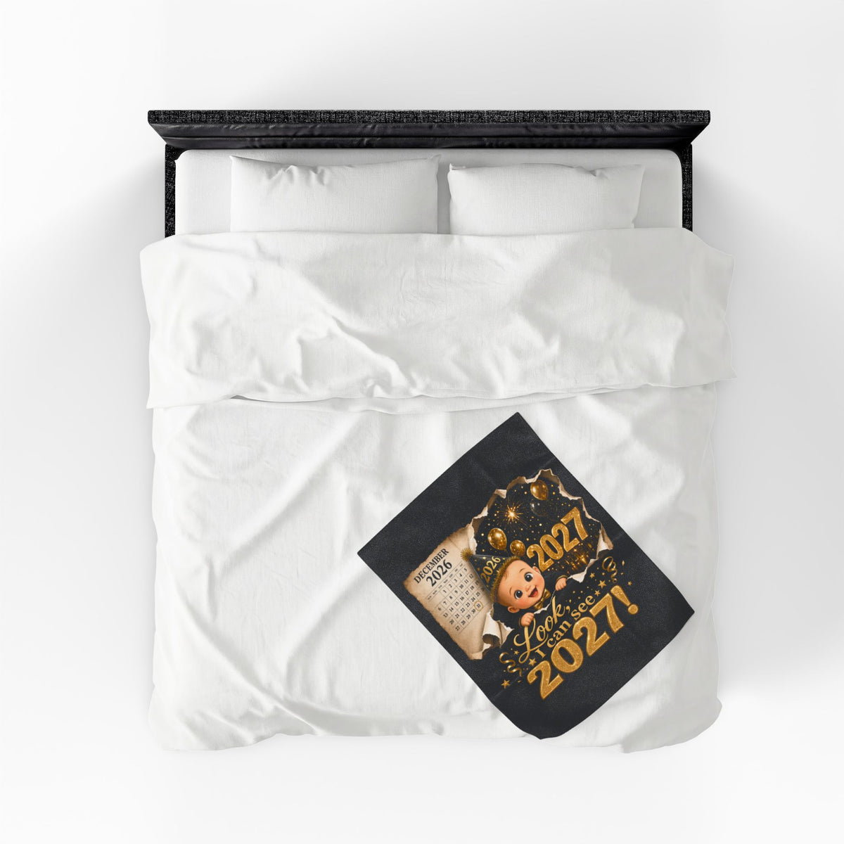 NEW YEAR BLANKET Velveteen Plush Blanket
