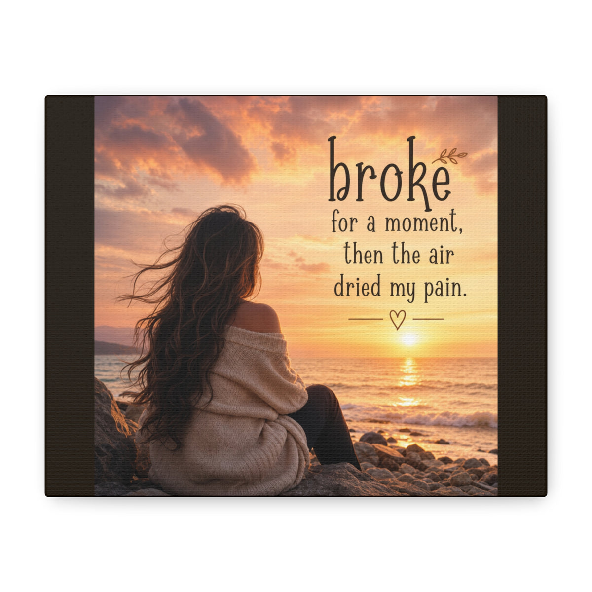Healing by the Ocean Canvas Wall Art