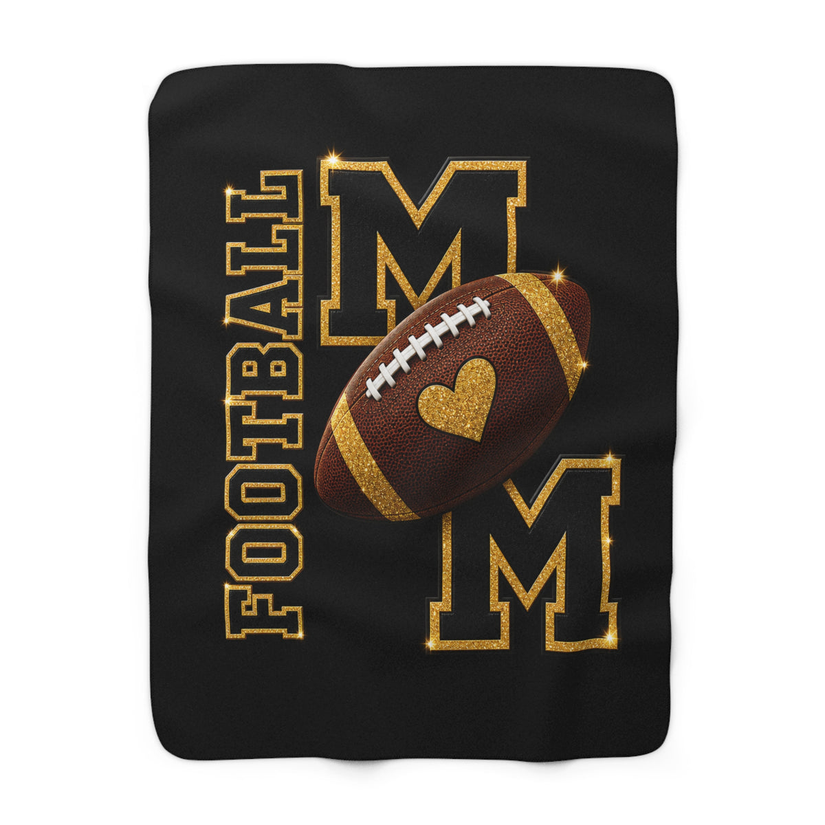 FOOTBALL MOM Sherpa Fleece Blanket