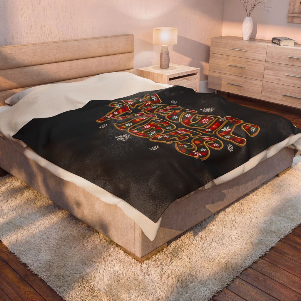 MAGIC VIBES Velveteen Plush Blanket