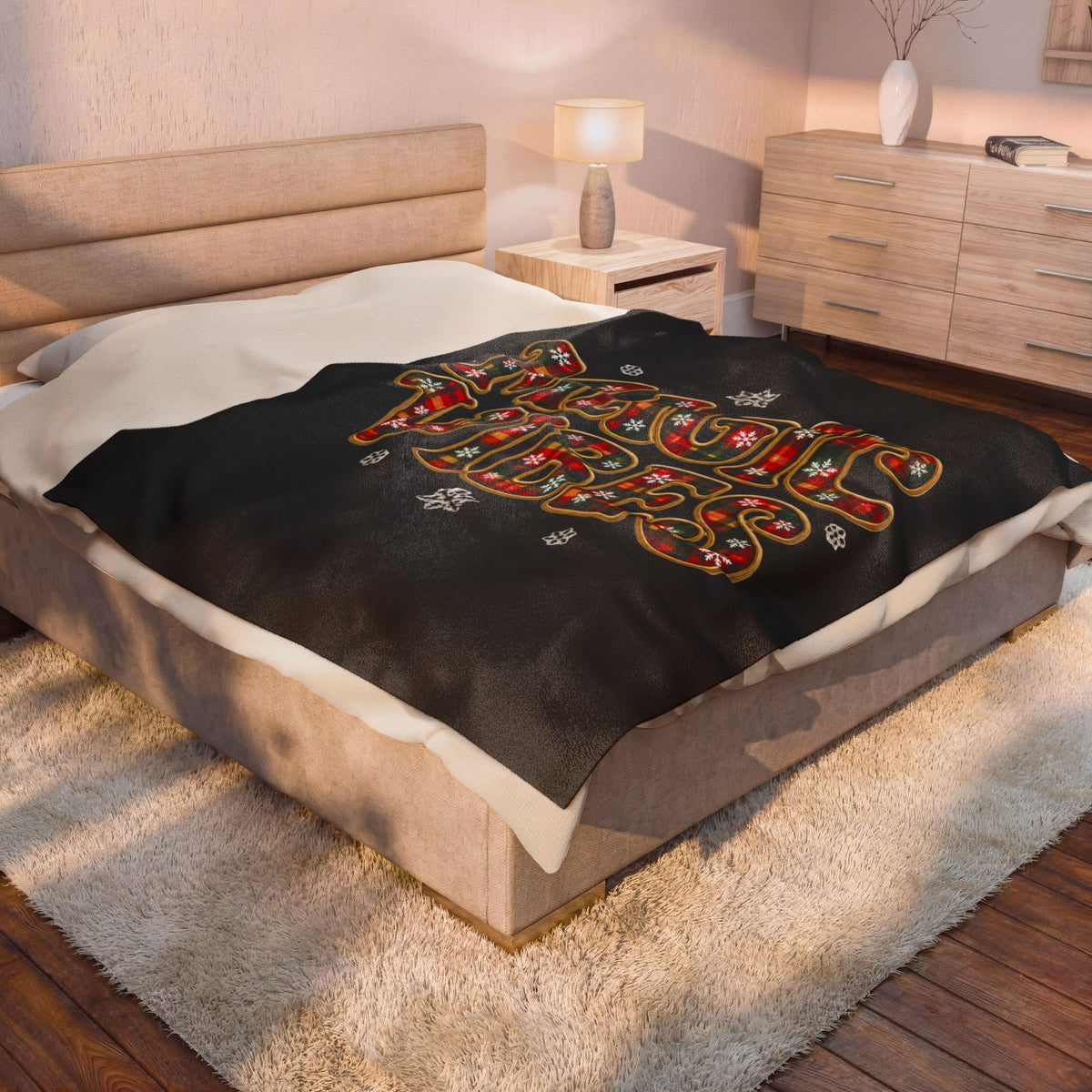 MAGIC VIBES Velveteen Plush Blanket