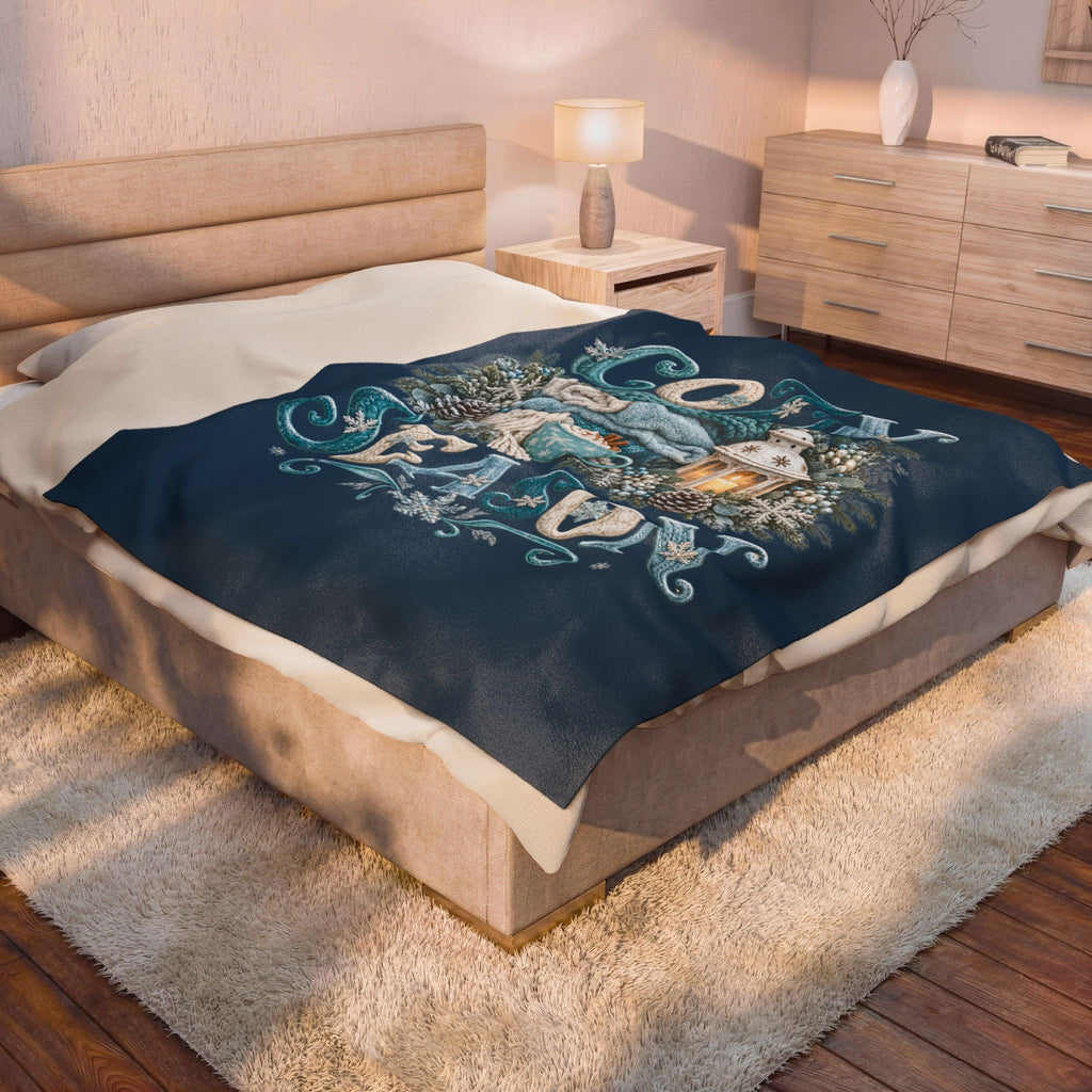 COZY SEASON Velveteen Plush Blanket