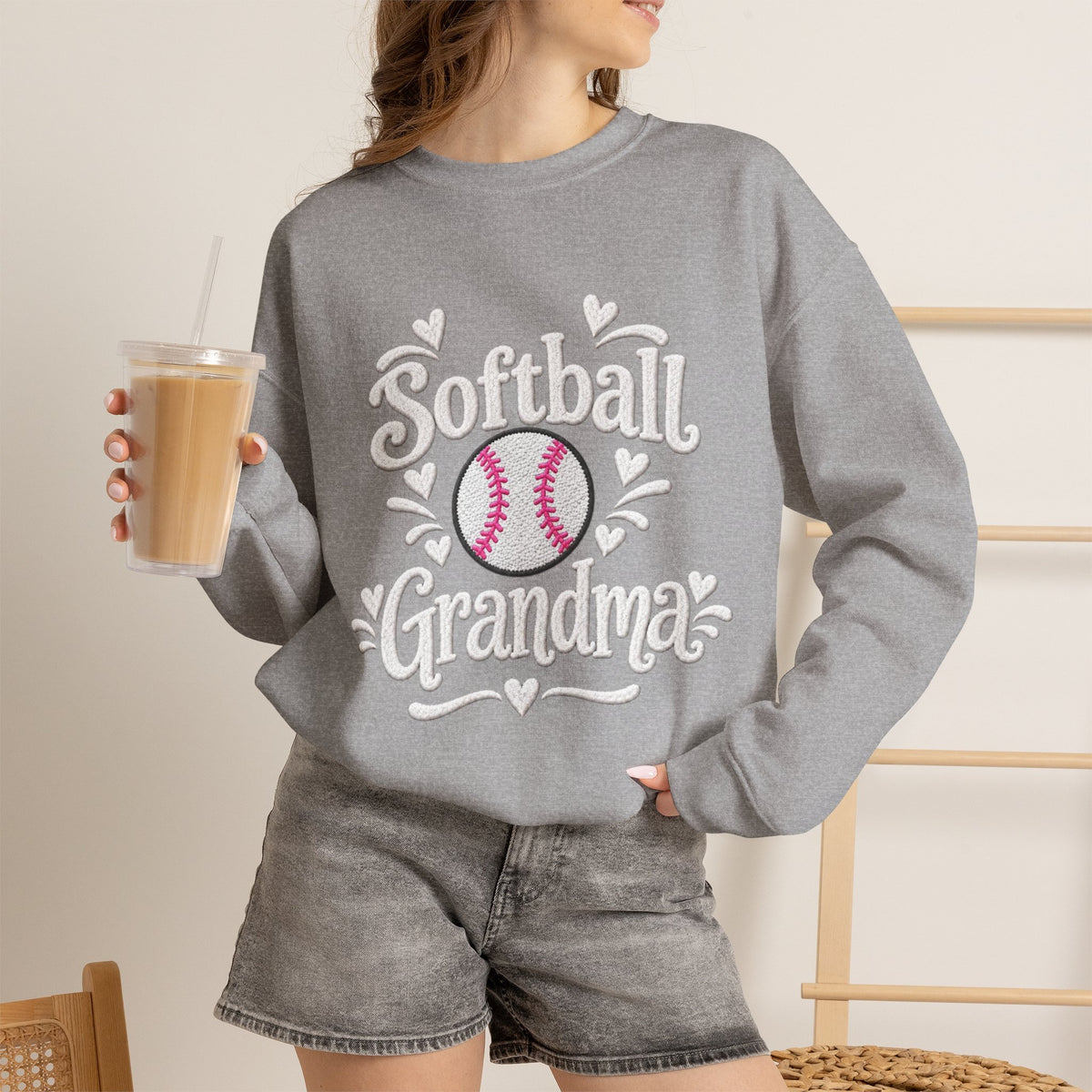 SOFTBALL GRANDMA Crewneck Sweatshirt