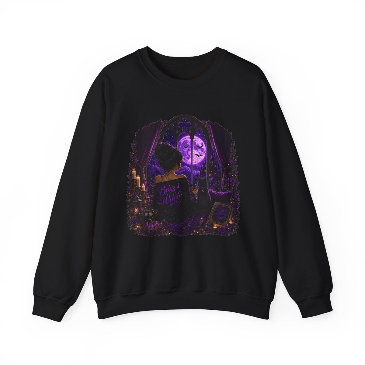 Boss Witch Halloween Crewneck Sweatshirt
