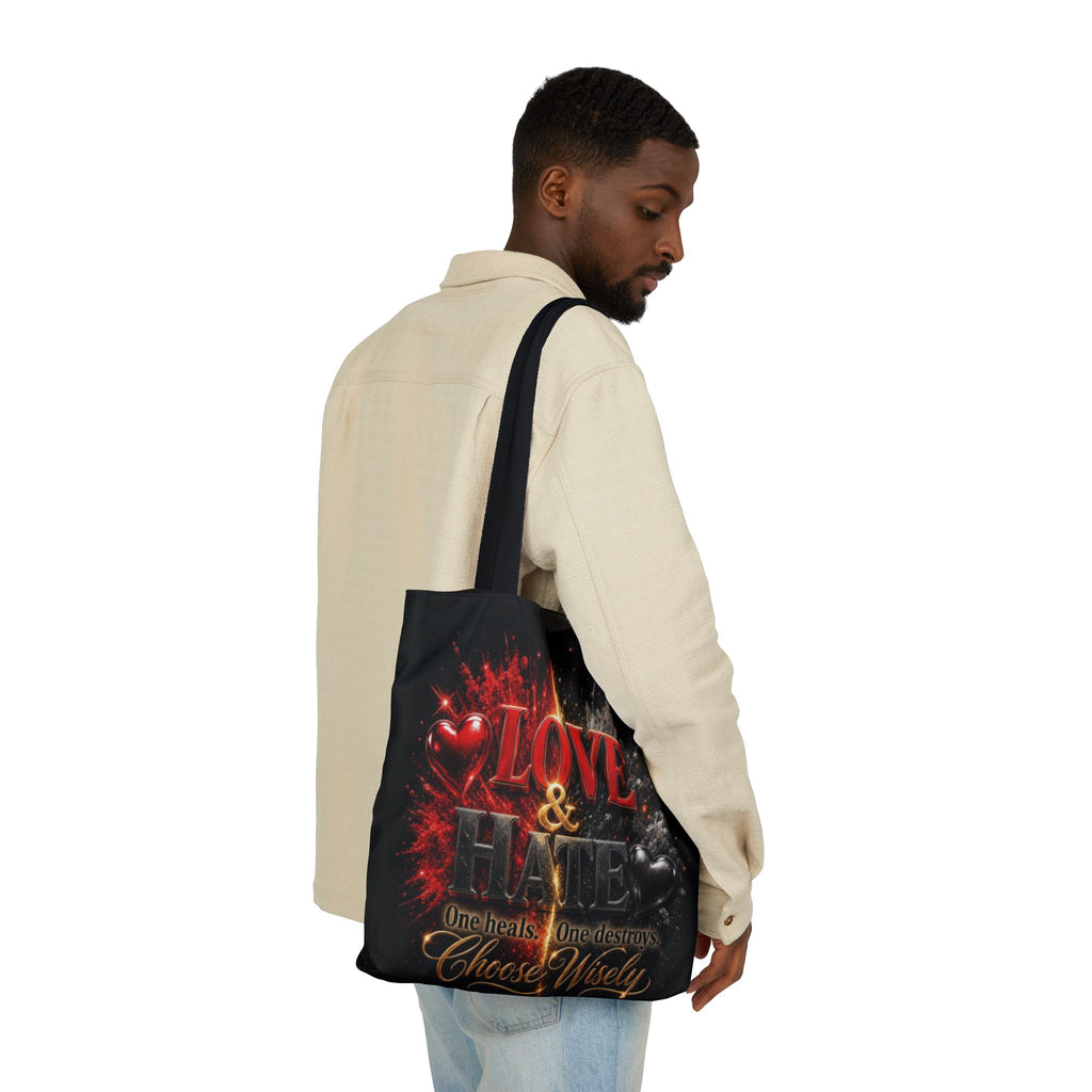 LOVEHATE Canvas Tote Bag 5-Color Straps