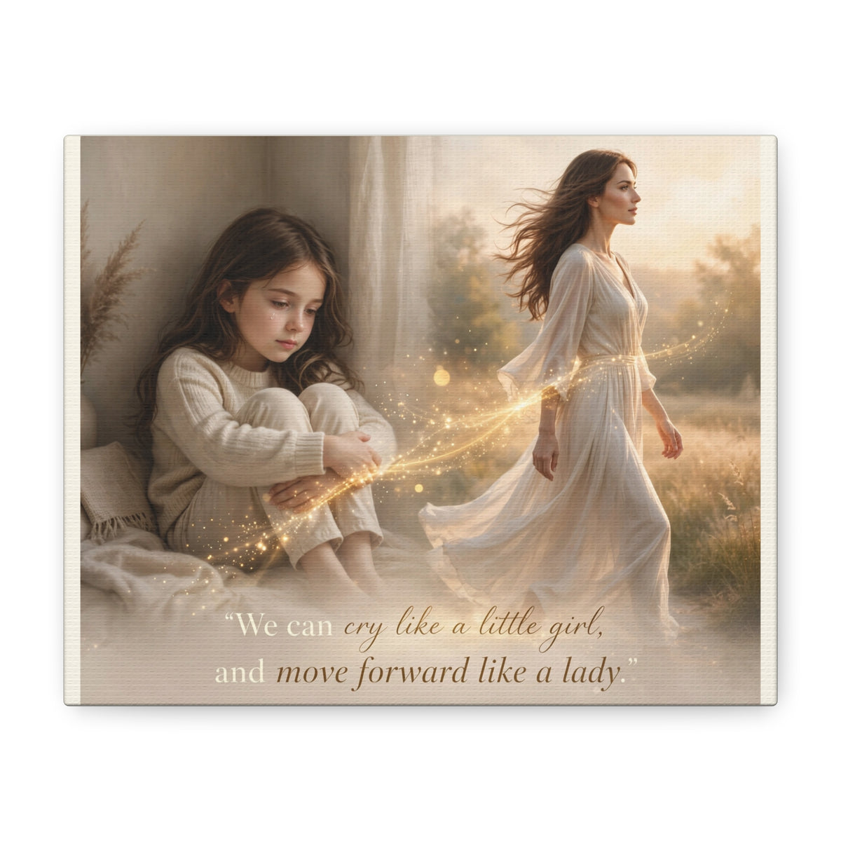 From Tears to Strength — Inspirational Canvas Wall Art