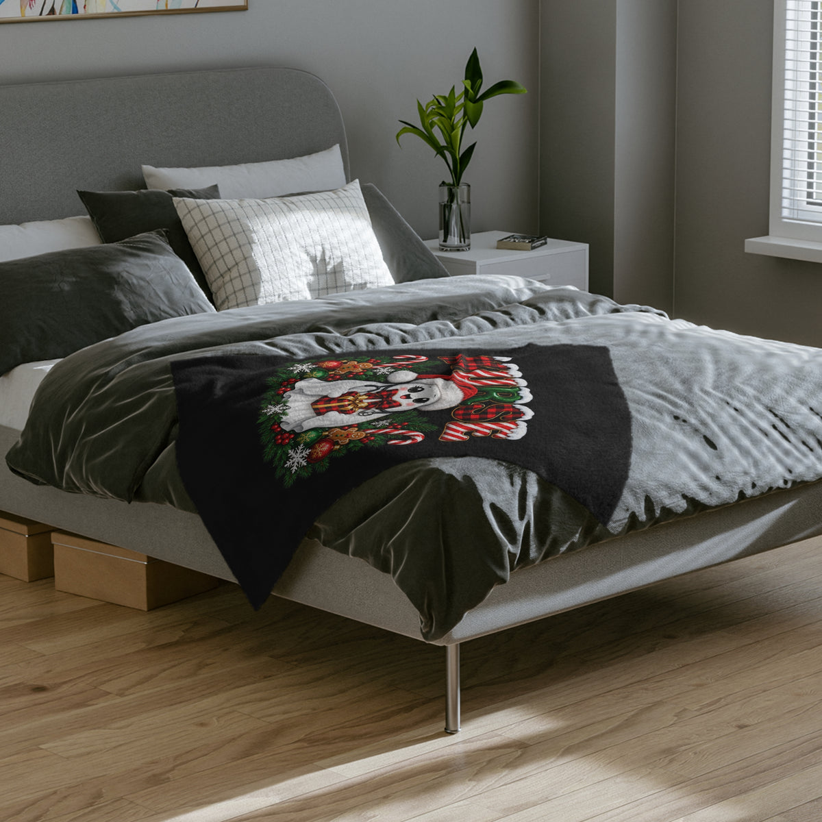 NURSE CHRISTMAS Velveteen Microfiber Blanket